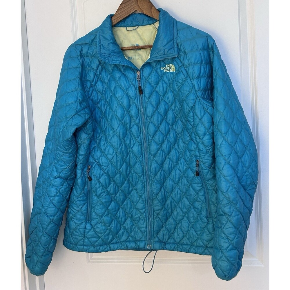 The North Face Womens Jacket Large Thermoball Puffer Quilted Full Zip Packable